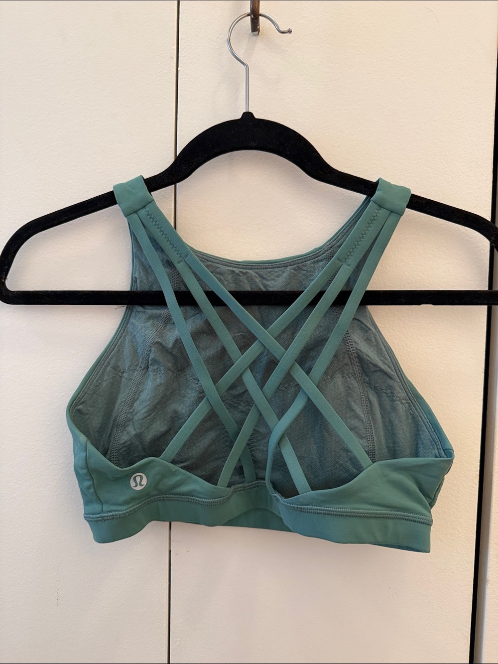 lululemon athletica Teal Crisscross High-Neck Sports Bra